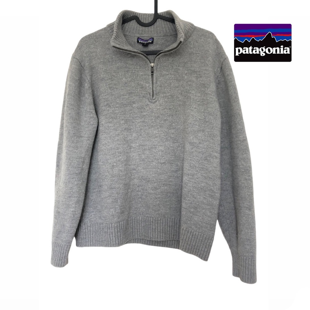 Patagonia Merino Wool Quarter Zip Pullover Sweater